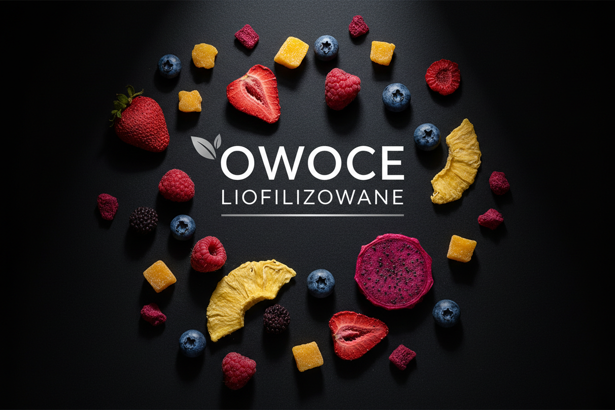 Owoce Liofilizowane (czarny styl)